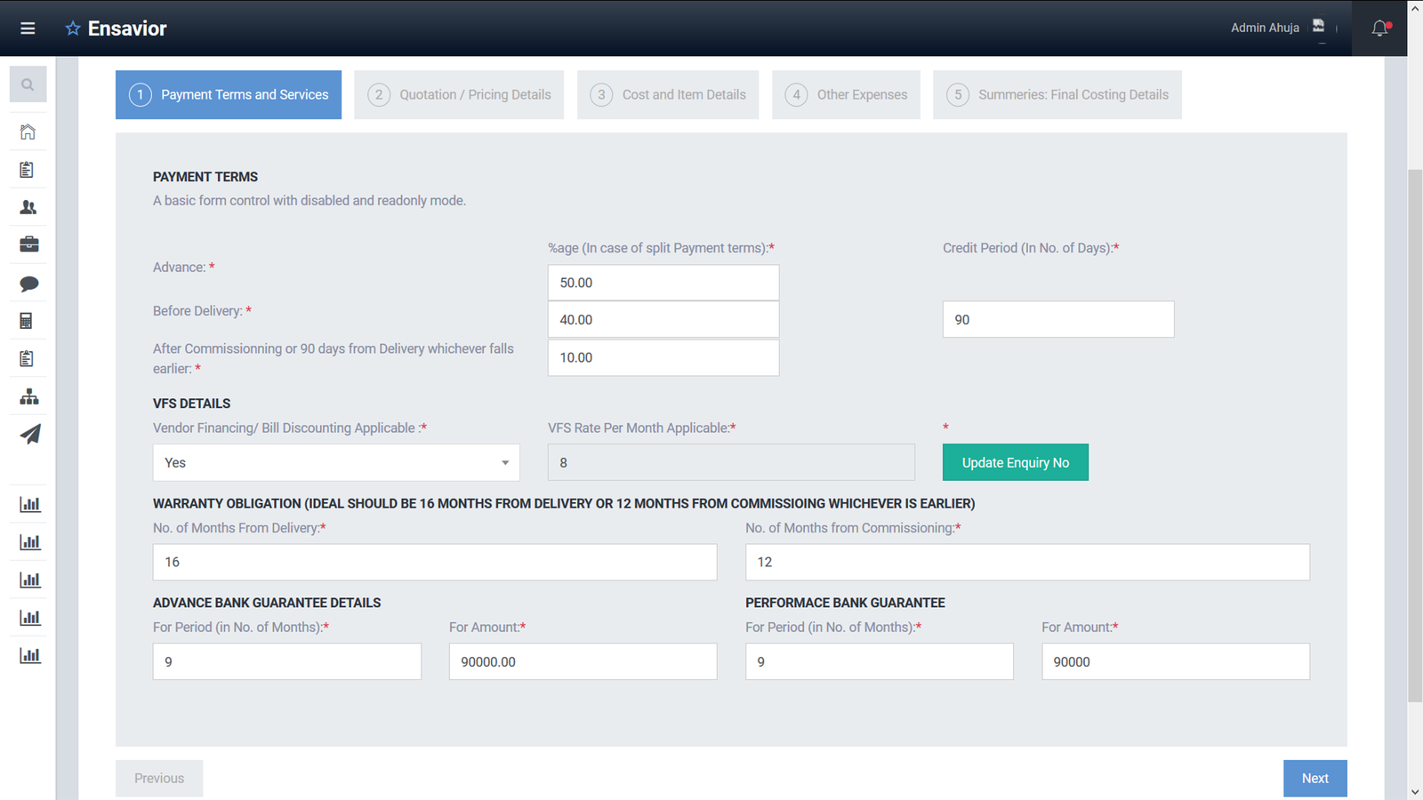 IMPEX Quotation & Quote Builder